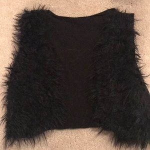 Justice faux fur vest